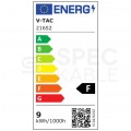 Świetlówka tubowa, regulowana LED G13 T8 230V 9W 850lm 6500K IP20 barwa CW biała zimna ze starterem V-TAC SAMSUNG VT-061-N 5 LAT GWARANCJI