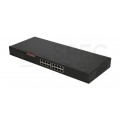 Switch 19" RACK 16x port RJ45 (Fast Ethernet 100Mb/s) przełącznik niezarządzalny Extralink HEXON