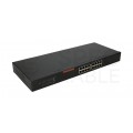 Switch 19" RACK 16x port RJ45 (Gigabit Ethernet 1000Mb/s) przełącznik niezarządzalny Extralink EVAN