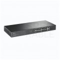 Switch 19" RACK 18x port RJ45 (Gigabit Ethernet 1000Mb/s, w tym 16x PoE+) + 2x port SFP przełącznik niezarządzalny TP-Link TL-SG1218MP
