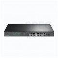 Switch 19" RACK 18x port RJ45 (Gigabit Ethernet 1000Mb/s, w tym 16x PoE+) + 2x port SFP przełącznik niezarządzalny TP-Link TL-SG1218MP