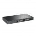 Switch 19" RACK 24x port RJ45 (Gigabit Ethernet 1000Mb/s) + 4x port SFP (1Gb/s) przełącznik zarządzalny L2 TP-Link TL-SG3428