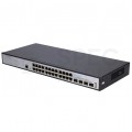 Switch 19" RACK 24x port RJ45 (Gigabit Ethernet 1000Mb/s) + 4x port SFP+ (Uplink 10Gb/s) przełącznik zarządzalny Extralink Hypnos