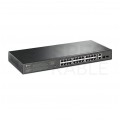 Switch 19" RACK 26x port RJ45 (Gigabit Ethernet 1000Mb/s, w tym 24x PoE+) + 2x port SFP przełącznik niezarządzalny TP-Link TL-SG1428PE