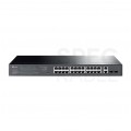 Switch 19" RACK 26x port RJ45 (Gigabit Ethernet 1000Mb/s, w tym 24x PoE+) + 2x port SFP przełącznik niezarządzalny TP-Link TL-SG1428PE