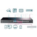 Switch 19" RACK 26x port RJ45 (Gigabit Ethernet 1000Mb/s, w tym 24x PoE+) + 2x port SFP przełącznik niezarządzalny TP-Link TL-SG1428PE