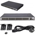 Switch 19" RACK 48x port RJ45 (Gigabit Ethernet 1000Mb/s) + 4x port SFP+ (Uplink 10Gb/s) przełącznik zarządzalny L3 Extralink Nemezis