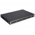 Switch 19" RACK 48x port RJ45 (Gigabit Ethernet 1000Mb/s) + 4x port SFP+ (Uplink 10Gb/s) przełącznik zarządzalny L3 Extralink Nemezis