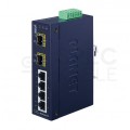 Switch 4x 10/100Base-TX + 2x 100Base-FX SFP z szeroką temperaturą pracy (-40 - +75 C) ISW-621TF PLANET