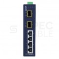 Switch 4x 10/100Base-TX + 2x 100Base-FX SFP z szeroką temperaturą pracy (-40 - +75 C) ISW-621TF PLANET