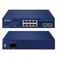 Switch 8xPoE 2xSFP GS-2210-8P2S PLANET 8-portowy przełącznik 10/100/1000T 802.3at PoE + 2-portowy 1000X-SFP Web Smart Ethernet