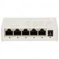 Switch Desktop 5x port RJ45 (Gigabit Ethernet 1000Mb/s) przełącznik niezarządzalny Extralink EON