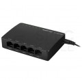 Switch Desktop 5x port RJ45 (Gigabit Ethernet 1000Mb/s) przełącznik niezarządzalny LANBERG DSP2-1005-12V