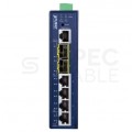 Switch na szynę DIN TH35 4x port RJ45 (Gigabit Ethernet 1000Mb/s) + 2x port SFP (2,5Gb/s) przełącznik niezarządzalny L2/L4 PLANET