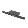 Switch PoE+ 10" 19" RACK 6x port RJ45 (4x PoE+ Fast Ethernet + 2x Uplink Gigabit 1000Mb/s) przełącznik niezarządzalny RSFE-4P-2FE-60 LANBERG
