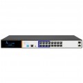 Switch PoE 19" RACK 16x port RJ45 (PoE+ Gigabit Ethernet 1000Mb/s) + 2x port SFP (1Gb/s) przełącznik zarządzalny Extralink Ares