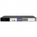 Switch PoE 19" RACK 16x port RJ45 (PoE+ Gigabit Ethernet 1000Mb/s) + 2x port SFP (1Gb/s) przełącznik zarządzalny Extralink Ares