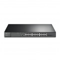 Switch PoE 19" RACK 24x port RJ45 (PoE+ Gigabit Ethernet 1000Mb/s) + 4x port SFP+ (10Gb/s) przełącznik zarządzalny L2+ TP-Link TL-SG3428XMP