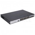 Switch PoE 19" RACK 24x port RJ45 (PoE+ Gigabit Ethernet 1000Mb/s) + 4x port SFP+ (Uplink 10Gb/s) przełącznik zarządzalny L3 Extralink Hypnos PRO