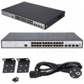 Switch PoE 19" RACK 24x port RJ45 (PoE+ Gigabit Ethernet 1000Mb/s) + 4x port SFP+ (Uplink 10Gb/s) przełącznik zarządzalny L3 Extralink Hypnos PRO