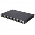 Switch PoE 19" RACK 48x port RJ45 (PoE+ Gigabit Ethernet 1000Mb/s) + 4x port SFP+ (Uplink 10Gb/s) przełącznik zarządzalny L3 Extralink Nemezis PRO