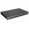 Switch PoE 19" RACK 48x port RJ45 (PoE+ Gigabit Ethernet 1000Mb/s) + 4x port SFP+ (Uplink 10Gb/s) przełącznik zarządzalny L3 Extralink Nemezis PRO