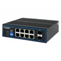 Switch PoE Desktop 10x port RJ45 (Gigabit Ethernet 1000Mb/s, w tym 8x PoE+ i 2x SFP Uplink) przełącznik niezarządzalny AVIZIO