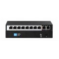 Switch PoE Desktop 10x port RJ45 (Gigabit Ethernet 1000Mb/s, w tym 8x PoE+ i 2x Uplink) przełącznik niezarządzalny Extralink Perses