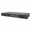 Switch PoE Desktop 18x port RJ45 (16x PoE+ Gigabit Ethernet 1000Mb/s i 2x SFP Uplink Gigabit Ethernet ) przełącznik niezarządzalny AVIZIO