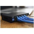 Switch PoE Desktop 6x port RJ45 (Gigabit Ethernet 1000Mb/s, w tym 4x PoE+ i 2x Uplink) przełącznik niezarządzalny Extralink Krios