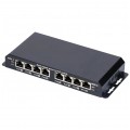 Switch PoE Desktop 8x port RJ45 (Fast Ethernet 100Mb/s, w tym 7x PoE i 1x Uplink) przełącznik niezarządzalny Extralink 8-7 PoE