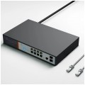 Switch PoE Desktop 8x port RJ45 (PoE+ Gigabit Ethernet 1000Mb/s) + 2x port SFP (1Gb/s Uplink) przełącznik zarządzalny Extralink Victor