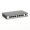Switch PoE Desktop 9x port RJ45 (Fast Ethernet 100Mb/s, w tym 4x PoE + 1x Uplink) przełącznik niezarządzalny 8level FEPS-1904
