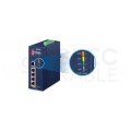 Switch PoE na szynę DIN TH35 5x port RJ45 (Fast Ethernet 100Mb/s, w tym 4x PoE+ i 1x Uplink) przełącznik niezarządzalny PLANET