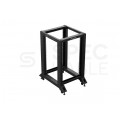 Szafa stojąca OPEN RACK 19" 18U 600x800mm do serwerów i magazynów energii otwarta czarna LANBERG