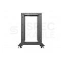 Szafa stojąca OPEN RACK 19" 18U 600x800mm do serwerów i magazynów energii otwarta czarna LANBERG