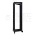 Szafa stojąca OPEN RACK 19" 27U 600x800mm Stojak do serwerów i magazynów energii Otwarta Czarna NEKU