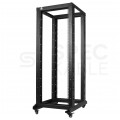 Szafa stojąca OPEN RACK 19" 32U 600x1000mm Stojak do serwerów i magazynów energii Otwarta Czarna NEKU