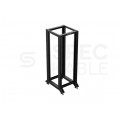 Szafa stojąca OPEN RACK 19" 32U 600x800mm do serwerów i magazynów energii otwarta czarna LANBERG
