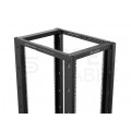 Szafa stojąca OPEN RACK 19" 42U 600x1000mm do serwerów i magazynów energii otwarta czarna LANBERG