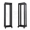 Szafa stojąca OPEN RACK 19" 42U 600x800mm Stojak do serwerów i magazynów energii Otwarta Czarna NEKU
