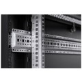 Szafa stojąca RACK 19" 15U 600x600mm drzwi szklane czarna TOTEN G7