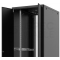 Szafa stojąca RACK 19" 22U 600x600mm drzwi szklane czarna MIRSAN