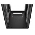 Szafa stojąca RACK 19" 22U 600x600mm drzwi szklane czarna MIRSAN