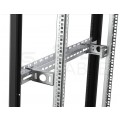 Szafa stojąca RACK 19" 22U 600x600mm drzwi szklane czarna MIRSAN