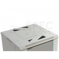 Szafa stojąca RACK 19" 22U 600x600mm drzwi szklane szara TOTEN G7