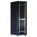 Szafa stojąca RACK 19" 42U 600x1000mm drzwi szklane czarna TOTEN G7