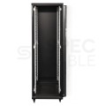 Szafa stojąca RACK 19" 42U 600x800mm drzwi szklane czarna EPRADO