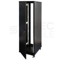 Szafa stojąca RACK 19" 42U 600x800mm drzwi szklane czarna EPRADO