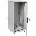 Szafa stojąca RACK 19" 42U 600x800mm drzwi szklane szara TOTEN G7